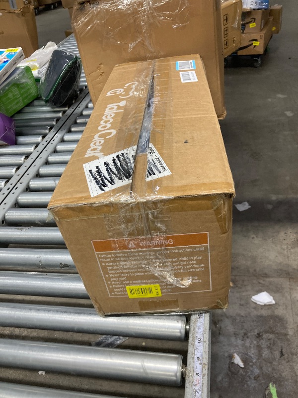 Photo 1 of **It is missing a part, is used, and it is not 100% certain.***Foldable Baby Playpen for Babies and Toddlers, 50x50 Inch Portable Play Yard, Collapsible Play Pen with Mat, Visible Mesh, 50 Ocean Balls, Indoor/Outdoor Baby Fence Activity Center for Home