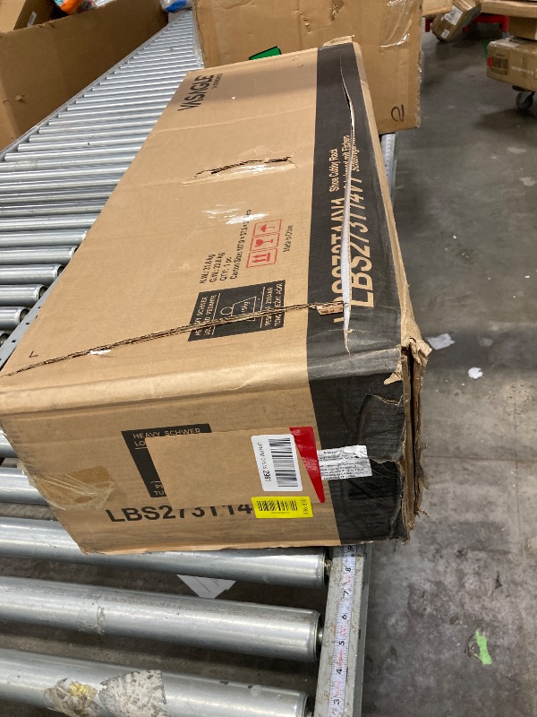 Photo 1 of ***It is used, missing a part, and it's not known if it works 100%.***VASAGLE Shoe Storage Cabinet, 10 Tier Shoe Rack Organizer, Holds Up to 30 Pairs of Shoes, for Entryway Bedroom, 12.6 x 24.8 x 73.6 Inches, White ULBS273T14