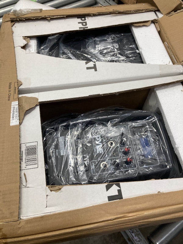 Photo 1 of ***It is used, missing a part, and it's not known if it works 100%.**Pyle Powered Bluetooth PA Speaker Kit - Event Ready - Just Plug In and Play Active and Passive 350w Loudspeakers with Wired Microphone, Speaker Stands, Remote - MP3/USB/SD/AUX inputs - P