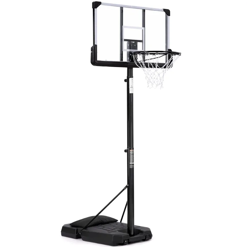 Photo 1 of ***MAJOR DAMAGE**MaxKare 44In Basketball Hoop 6.5 ft to 10 ft Height Adjustable Portable Basketball Goal System with Quick Adjustment for Full Range of Players indoor outdoor Use