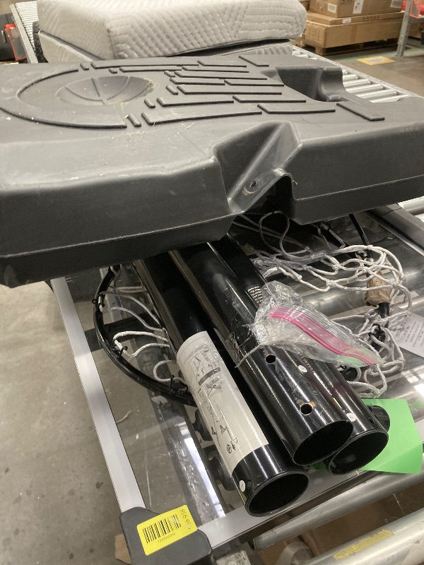 Photo 1 of ***MAJOR DAMAGE**MaxKare 44In Basketball Hoop 6.5 ft to 10 ft Height Adjustable Portable Basketball Goal System with Quick Adjustment for Full Range of Players indoor outdoor Use