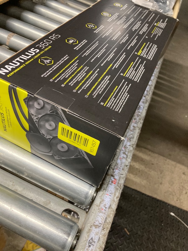 Photo 1 of **MISSING HARDWARE, MOUNTS, MANUAL, AND WIRING**
CORSAIR Nautilus 360 RS Liquid CPU Cooler – 360mm AIO – Low-Noise – Direct Motherboard Connection – Daisy-Chain – Intel LGA 1851/1700, AMD AM5/AM4 – 3X RS120 Fans Included – WHITE