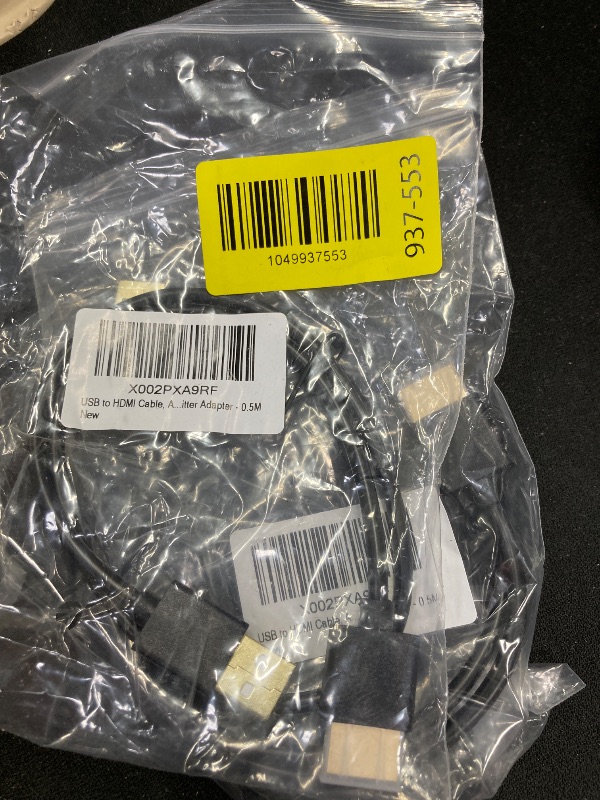 Photo 1 of  2 USB to HDMI Adapter Cable, USB to HDMI Male 1080P HD Monitor Display Audio Video Converter Cable Cord for PC/Laptop to Monitor