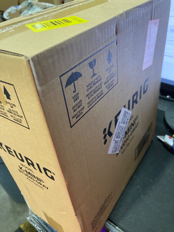 Photo 1 of ** FACTORY SEAL **
Keurig K-Mini Single Serve K-Cup Pod Coffee Maker, 6 to 12oz Brew size, with Cord Storage, Perfect for Small Spaces, Studio Gray