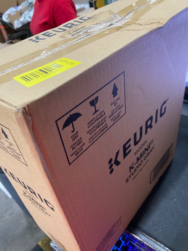 Photo 1 of ** FACTORY SEAL **
Keurig K-Mini Single Serve K-Cup Pod Coffee Maker, 6 to 12oz Brew size, with Cord Storage, Perfect for Small Spaces, Studio Gray