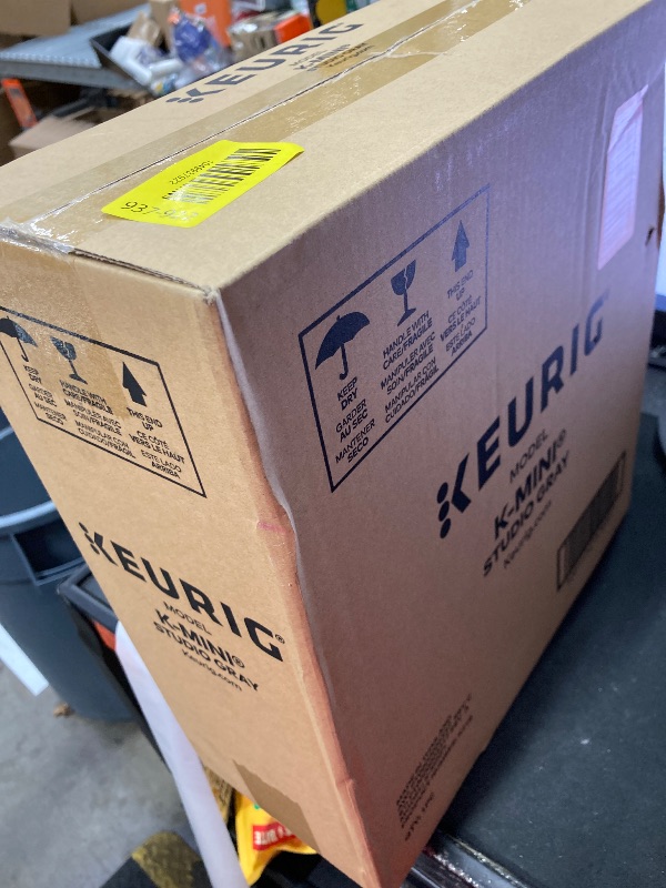 Photo 1 of ** FACTORY SEAL **
Keurig K-Mini Single Serve K-Cup Pod Coffee Maker, 6 to 12oz Brew size, with Cord Storage, Perfect for Small Spaces, Studio Gray