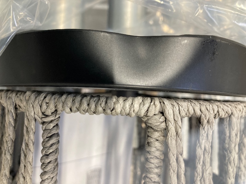 Photo 1 of **HAS DENT ON BOTTOM FRONT-SEE PIC**Boho Toilet Paper Holder with Storage?3 Rolls of Freestanding Toilet Paper Roll Holder Stand,Wicker Tissue Holder for Bathroom,Rattan Sturdy Bathroom Decor Farmhouse Toilet Paper Storage-Grey