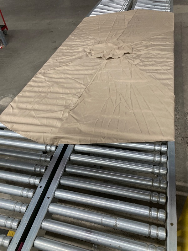 Photo 1 of 10ft Patio Umbrella Replacement Canopy, 8 Ribs Canopy Replacement Water Resistant Patio Canopy Outdoor Table Market Yard Umbrella Top Outdoor Umbrella Canopy for 56-58in Ribs (Canopy Only)