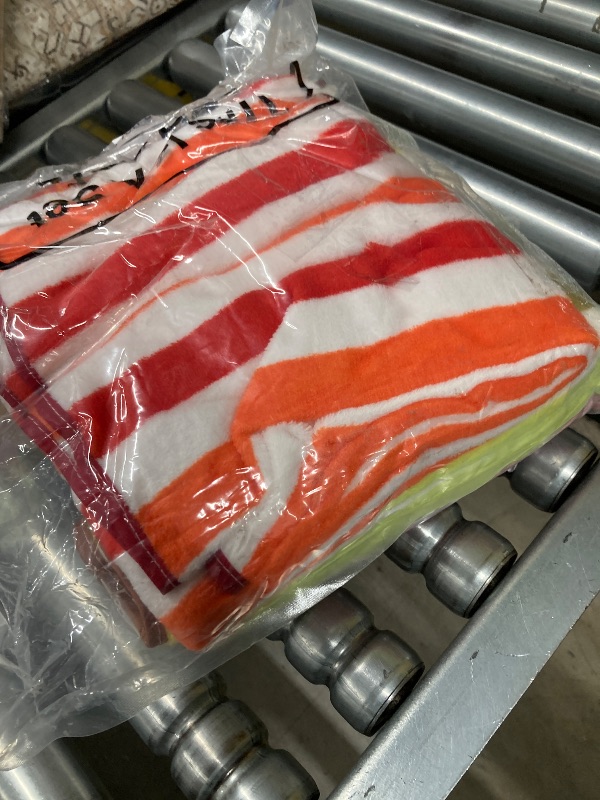 Photo 1 of ***INCOMPLETE SET -SELLING AS IS ***
Peryiter 3 Pcs Large Stripe Beach and Pool Towels Bulk 27.56 x 55.12'' Oversized Velour Striped Quick-drying Soft Colorful Bath Towel for Bathroom Spa Shower Gifting Hotel Gym Beach Pool, Mixed Colors