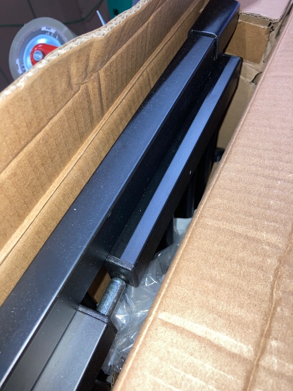 Photo 1 of  ** DIRTY**  Dog Gate Indoor,18"-45" Adjustable Extra Wide Metal Short Dog Gate to Step Over, 10" Tall Small Pet Gate with 3 Extension Kits, Pressure Mounted for Doorways & Stairs Black