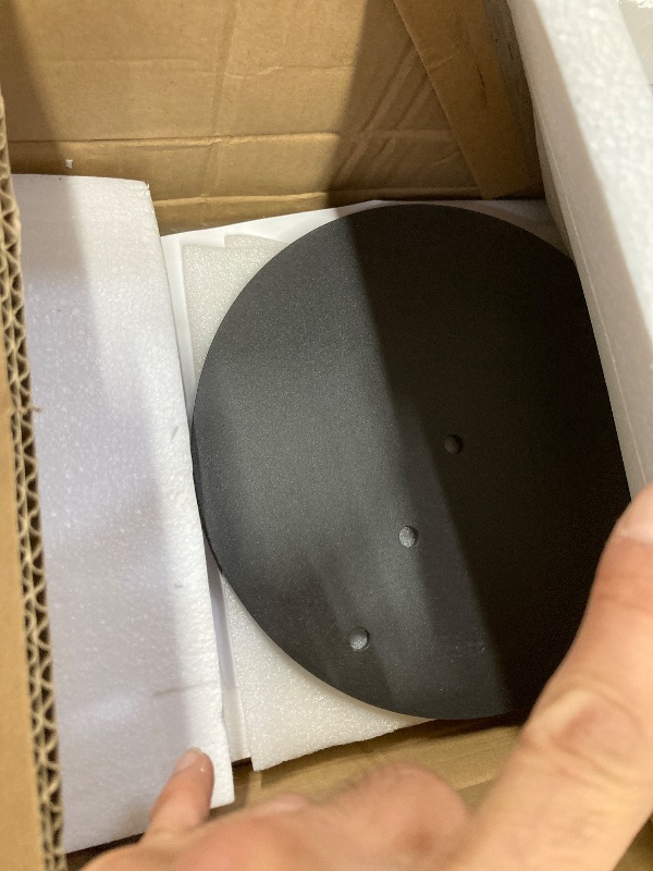 Photo 1 of ,Holds Satellite Speakers & Other Small Speakers,Adjustable Height from 33" to 48",Easy DIY Assembly,Hold up to 6 lbs,2 Packs(Black)