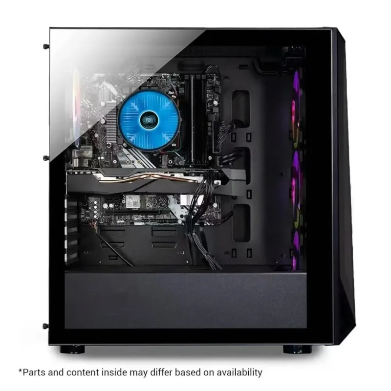 Photo 1 of Foxtec Gaming Desktop Computer, Intel Core i7 up to 3.9GHz, 16GB RAM, 512GB SSD, 2GB GPU, 4x RGB Fan, Fast Wifi, Windows 11 Pro