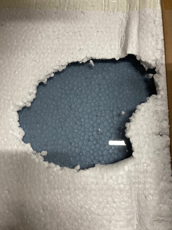 Photo 1 of [Tempered Glass] 46" x 55" Glass Chair Mat, Heavy Duty Hard Tempered Glass Mat with Round Corner and Polished Edge, Transparent Glass Office Chair Mat for Office and Home Hard Floor or Carpeted, Grey