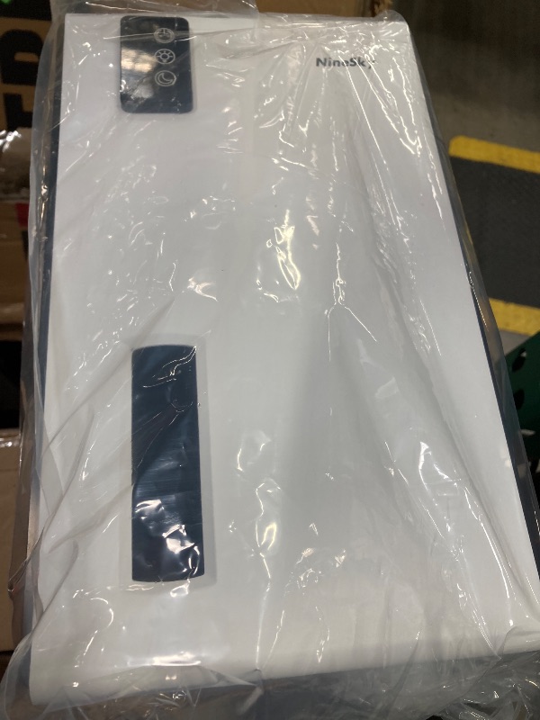 Photo 1 of **NOT IN ORIGINAL PACKAGE**NineSky Dehumidifiers for Home, 95 OZ Water Tank, (1000 sq.ft) Dehumidifiers for Bathroom Bedroom Basement with Auto Shut Off,7 Colors LED Light(White)