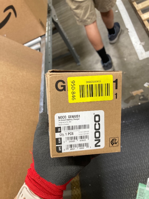 Photo 1 of **MISSING CLAMPS**NOCO GENIUS1: 1A 6V/12V Smart Battery Charger – Automatic Maintainer, Trickle Charger & Desulfator with Overcharge Protection & Temperature Compensation – for Lead-Acid & Lithium Batteries