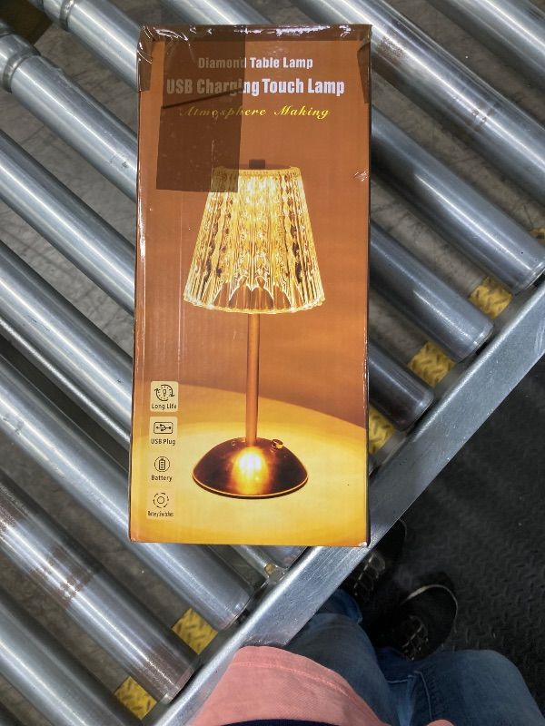 Photo 1 of ***ONE ONLY*** Liliful Cordless Table Lamp Rechargeable Touch LED Small Gold Portable Battery Operated USB-c Desk Lamp 3 Color Dimmable for Bedroom Living Room Dining (Gold,Rose Style)