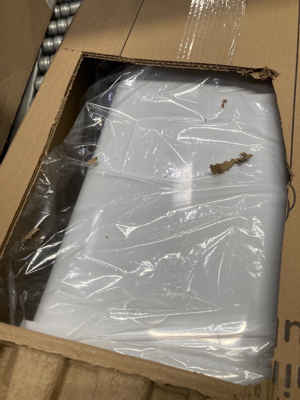 Photo 1 of **LID IS DAMAGED***Ubbi Adult Diaper Pail, Steel Odor Locking, No Special Bag Required, Awards-Winning, Modern Design, White