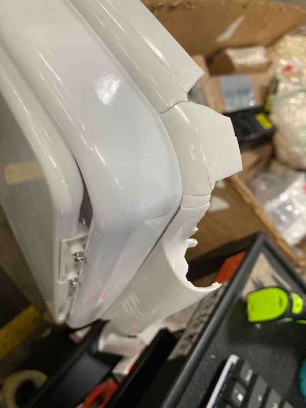 Photo 1 of **LID IS DAMAGED***Ubbi Adult Diaper Pail, Steel Odor Locking, No Special Bag Required, Awards-Winning, Modern Design, White