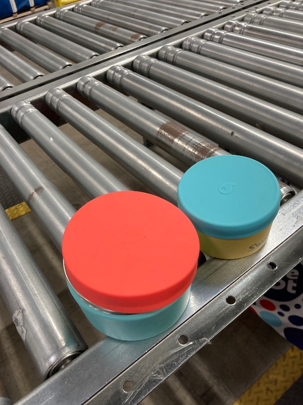 Photo 1 of **Missing one piece the most big, only 2**S'well Stainless Steel Food Canister Set Of Three, 10oz, 16oz, and 24oz, Tropical Smoothie, Single Walled Durable Construction, BPA Free, Dishwasher Safe