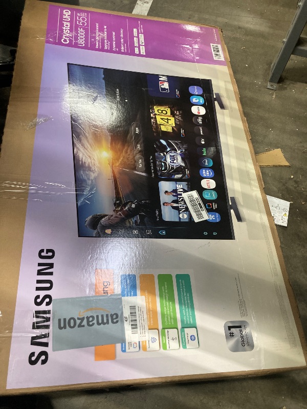 Photo 1 of ***Pasrts only***
****No return****

Samsung 55-Inch Class Crystal UHD U8000F 4K Smart TV (2025 Model) Endless Free Content, Crystal Processor 4K, MetalStream Design, Knox Security, Compatible with Alexa