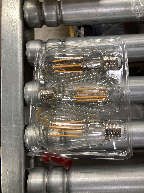 Photo 1 of ***3 PACK ONLY*** Ascher Dimmable Vintage LED Edison Bulbs, 6W, Equivalent 60W, 700lm, Warm White 2700K, 80+ CRI, ST58 Antique LED Filament Bulbs, E26 Medium Base, Clear Glass, Pack of 3