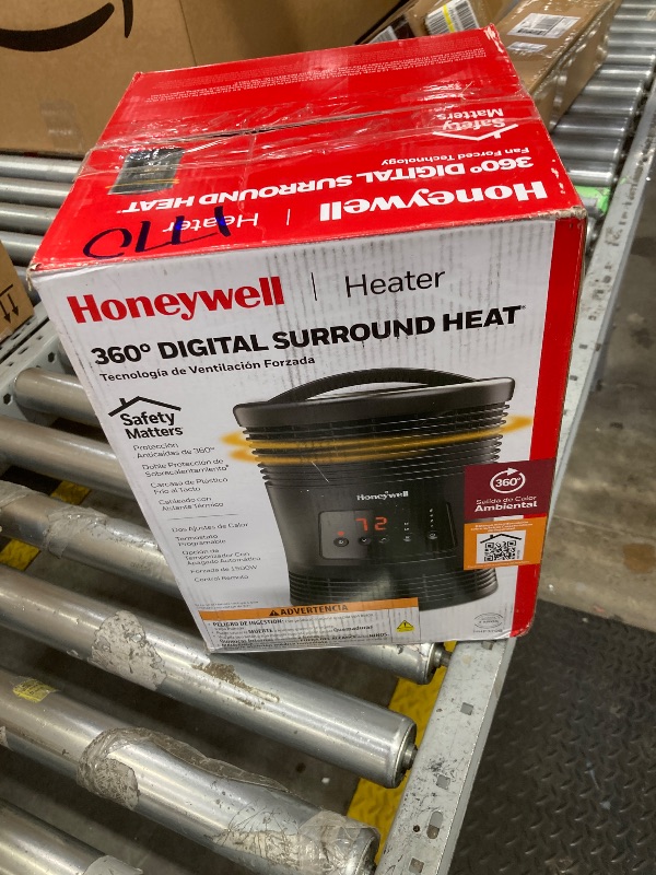 Photo 1 of **PARTS ONLY**Honeywell - 360 Surround Digital Fan-Forced Heater - Black