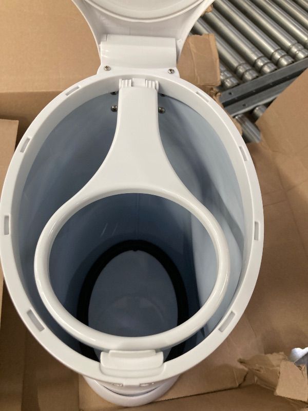 Photo 1 of **LARGE DENT ON SIDE/NOT IN ORIGINAL BOX***Ubbi Steel Diaper Pail, Odor Locking, No Special Bag Required, Award-Winning, Registry Must-Have, White
