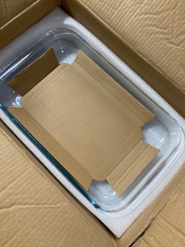 Photo 1 of ****3 DISH SET WITH COVERS  -MISSING PIECES SELLING AS INCOMPLETE*** 6-Piece Deep Glass Baking Dish Set with Plastic lids, Rectangular Glass Bakeware Set with Lids, Baking Pans for Lasagna, Leftovers, Cooking, Kitchen, Freezer-to-Oven and Dishwasher, Blue