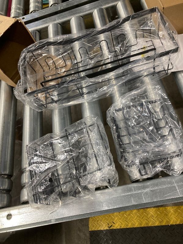Photo 1 of ***3 PACK -MISSING PIECES -SELLING AS PARTS ONLY*** Veken Shower Caddy 3 Pack, Advanced Rustproof Design, No Drilling Adhesive Shelves, Rack with Soap Holder, Large Capacity Bathroom Organizers and Storage, Wall-Mounted Kitchen & Home Decor