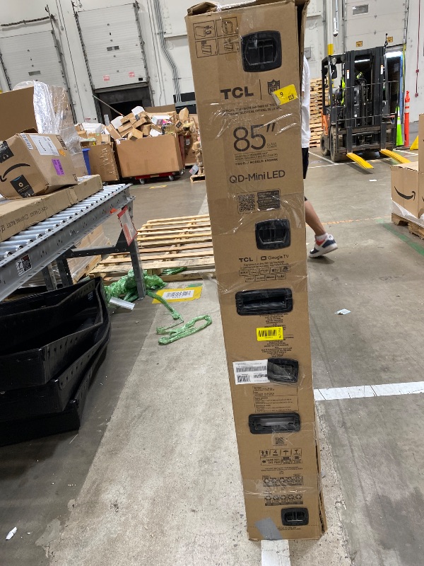 Photo 1 of ***BROKEN, NO REFUNDS, NO RETURN*** TCL 85 Inch Class QM6K Series | Mini LED QLED 4K HDR | 85QM6K, 2025 Model | 120HZ-144HZ High Brightness Smart Google TV Dolby Atmos Onkyo Audio | Voice Remote Alexa Gaming Streaming Television