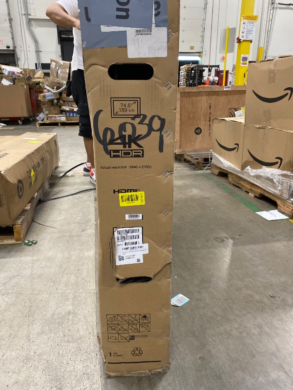 Photo 1 of ***BROKEN, NO REFUNDS, NO RETURN***Panasonic W70 Series (2025 Model) 75" LED 4K Ultra HD Smart Fire TV, Press & Ask Alexa, Apple AirPlay, HDR10+, HDMI 2.1, and Bluetooth Support - 75W70BP