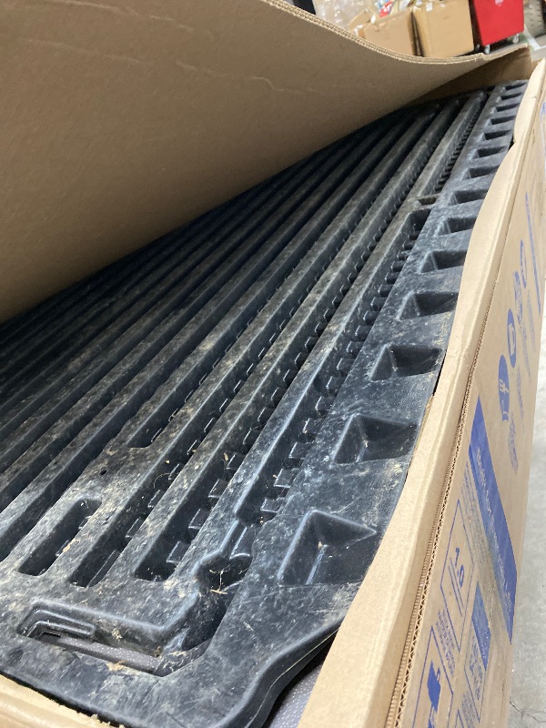 Photo 1 of ***DAMAGED-MISSING PARTS SELLING AS IS *** Suncast 5.9 ft. x 3.7 ft Horizontal Stow-Away Storage Shed - Natural Wood-Like Outdoor Storage for Trash Cans and Yard Tools - All-Weather Resin, Hinged Lid, Reinforced Floor - Made in The USA