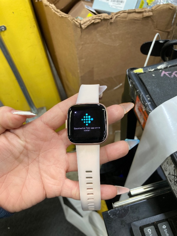 Photo 1 of **NO BOX**Fitbit Versa 2 Smartwatch Bundle with Small and Large Bands - Petal