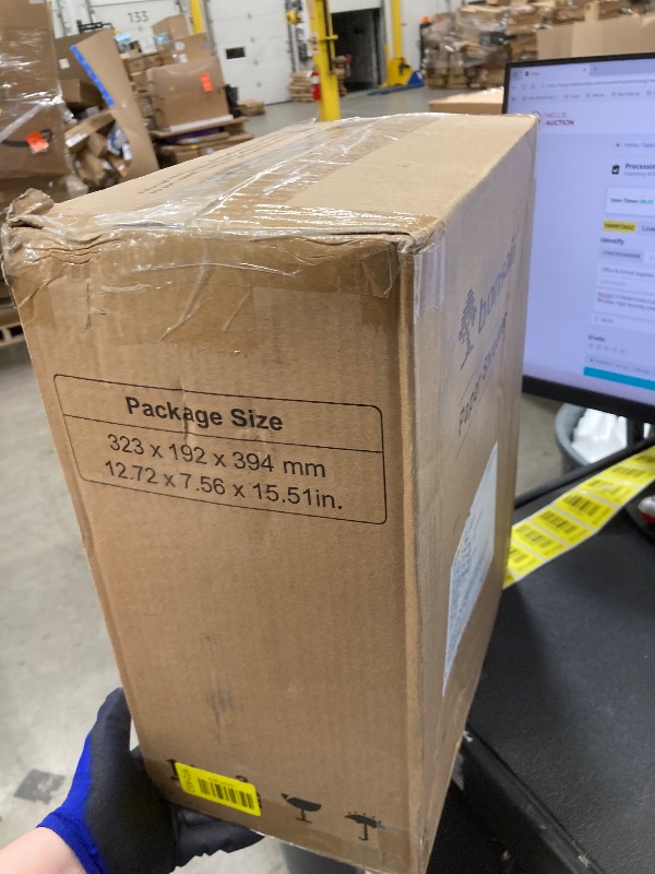 Photo 1 of **BASKET CRACKED ON SIDE**Bonsaii 12-Sheet Cross Cut Paper Shredder, 5.5 Gal Home Office Heavy Duty Shredder for Paper, Credit Card, Mail, Staples, with Transparent Window, High Security Level P-4 (C275-A)