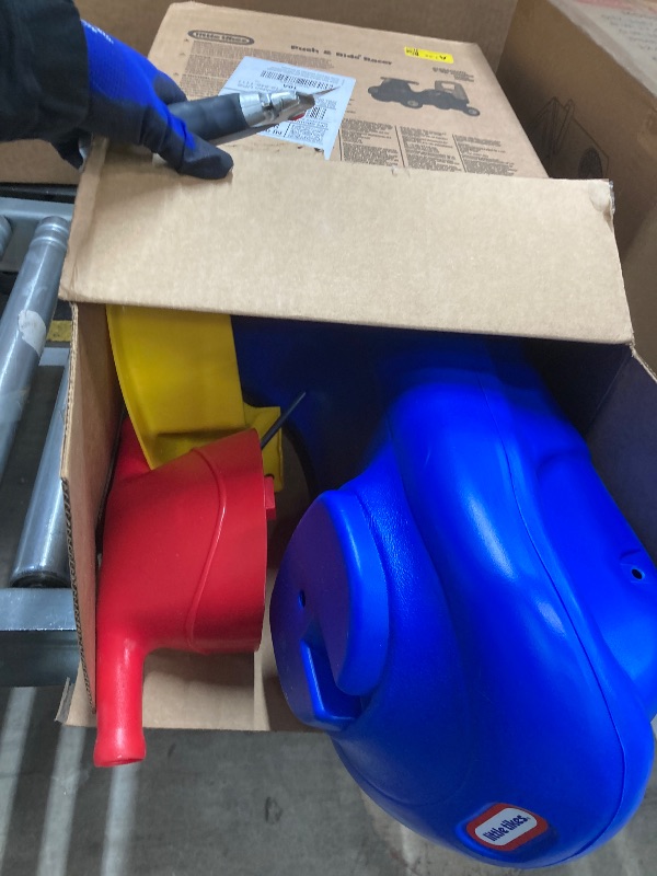 Photo 1 of ***MISSING WHEELS -SELLING AS IS*** Little Tikes Push and Ride Racer – (Amazon Exclusive), 22"L x 10"W x 17"H with screws