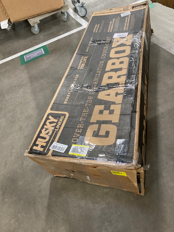 Photo 1 of *** is the carpeted version that comes with the truck is Not the husky liner.Husky Liners GearBox Storage Systems | Fits 2019-2026 Chevrolet Silverado & GMC Sierra 1500 Crew Cab | Under Seat, 1-pc Black - 09051