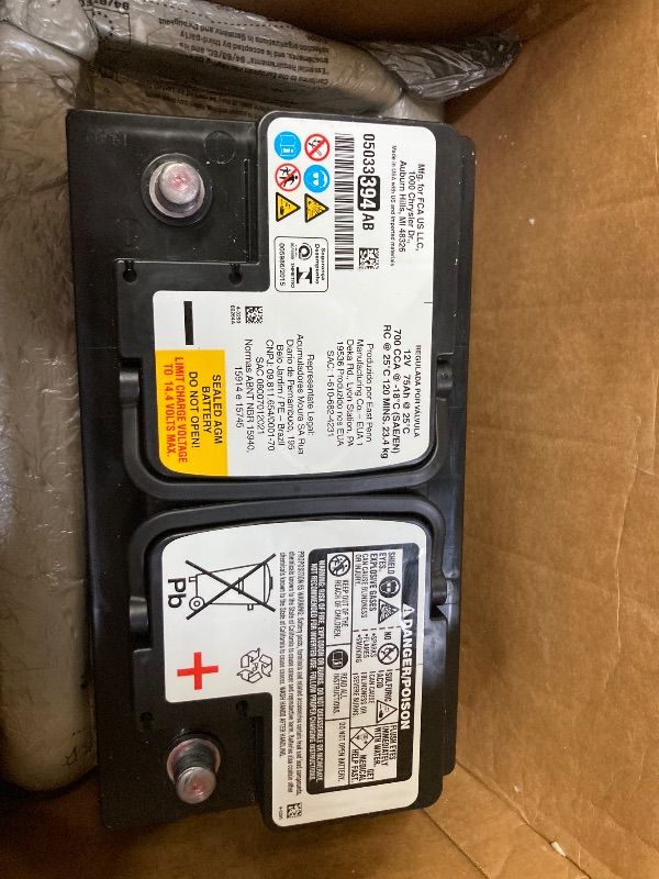 Photo 1 of **NOT IN ORIGINAL BOX**12V 75AH  BATTERY