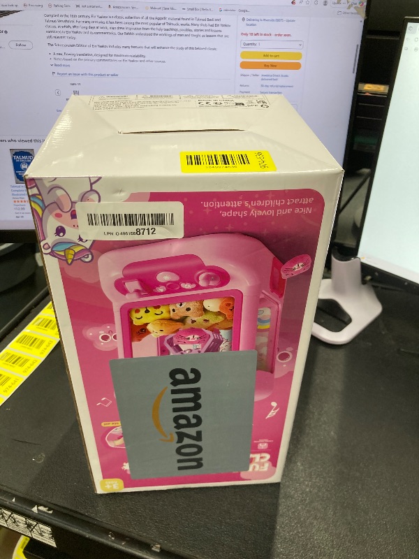 Photo 1 of **MISSING CPORT PLUG**Marlrin Claw Machine for Kids, Mini Vending Machine Girls Unicorn Toys, Candy Grabber Prize Dispenser with Sound & 20 Mini Plush Toys, Electronic Arcade Game Indoor Toy for Home Party Birthday Gifts