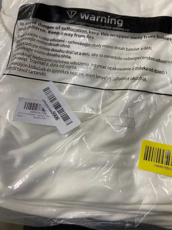 Photo 1 of ***1 IS MISSING***10 ft x 8 ft Wrinkle Free Ivory Backdrop Curtain for Wedding Parties, Polyester Ivory Photo Backdrop Drapes 2 Panels 5x8ft for Baby Shower Photoshoot Engagement Birthday Party Photography Background***1 IS MISSING***