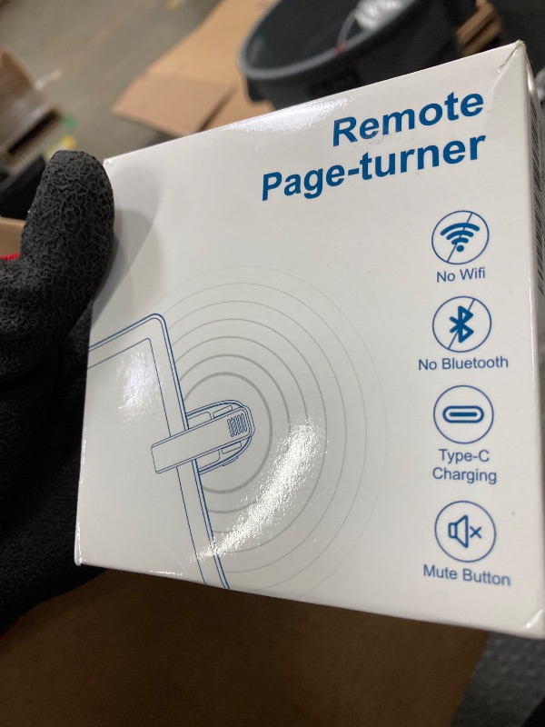 Photo 1 of [2 Clips] Finger Ring Kindle Page Turner Remote Control for Paperwhite: Rechargeable Wireless Clicker for Reading on Bed for iPhone Android iPad, Camera Shutter & Video Record Accessories (Black)