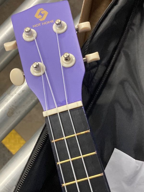 Photo 1 of ***MISSING ONE STRING*** Soprano Ukulele Beginner Pack, 21 Inch Basswood kids Ukuleles Starter Kit with Gig Bag Spare Strings Tuner and Picks. (purple)