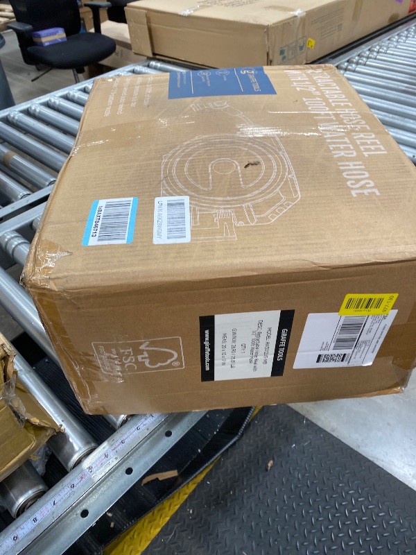 Photo 1 of ***Factory seal****

Giraffe Tools Retractable Garden Hose Reel 1/2 Inch x 100 ft, Super Heavy Duty, Any Length Lock, Slow Return System, Wall Mounted and 180 Deg Swivel Metal Bracket