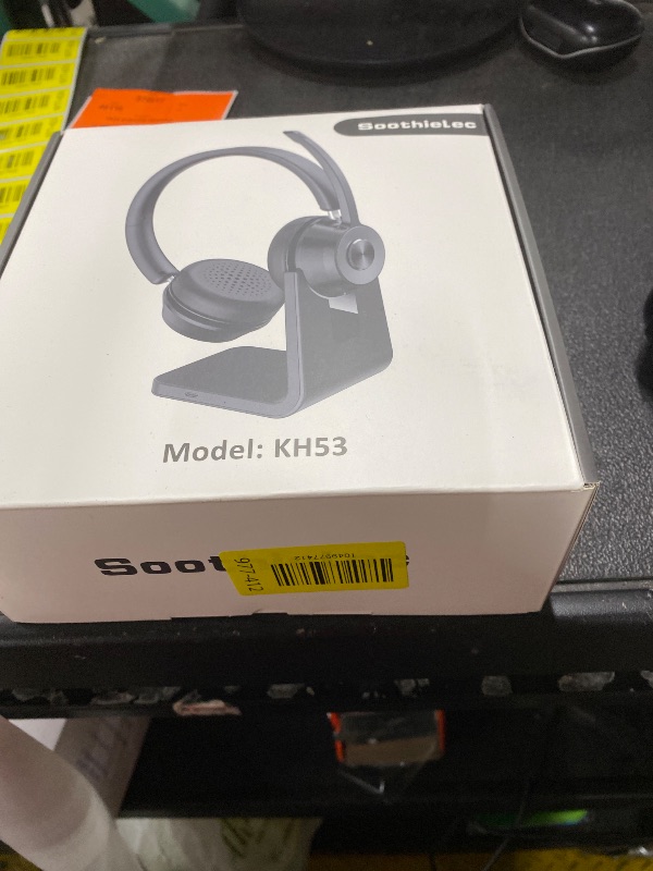 Photo 1 of (Upgraded Version) Wireless Headset, Bluetooth Headset with Noise Cancelling Microphone, Best Headphones with Mic Mute & USB Dongle for PC/Computer/Laptop/Cell Phones/Remote Work/Call Center