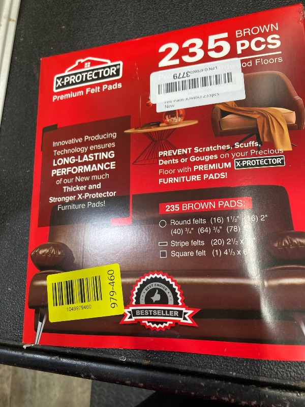 Photo 1 of ***WHAT YOU SEE IS EVERYTHING INCLUDED*NOTHING ELSE***
Felt Furniture Pads X-PROTECTOR 235 PCS Premium Furniture Pads - Felt Pads Furniture Feet Best Wood Floor Protectors - Protect Your Hardwood & Laminate Flooring!***WHAT YOU SEE IS EVERYTHING INCLUDED*