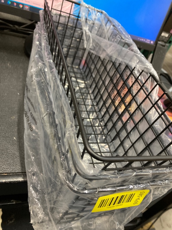 Photo 1 of ***Missing brackets***Joben Oligey 3 Set [Extra Large] Hanging Wall Baskets ,Wire Basket For Storage Pantry, Farmhouse Food Storage Kitchen Pantry Laundry Closet Garage RV ,Black***Missing brackets***