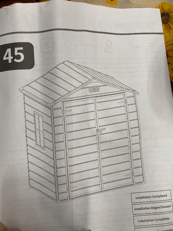 Photo 1 of **PARTIAL SET/BOX 1 OF 2 ONLY***outdoor tool shed