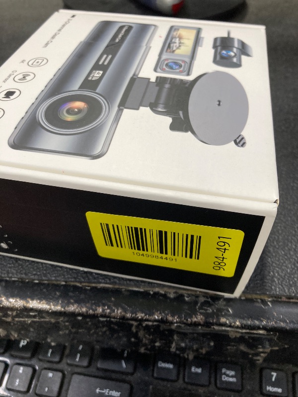 Photo 1 of **MISSING PARTS**3 Channel 4K Dash Cam with 5GHz WiFi & APP Control, 4K/2.5K+1080P+1080P Front Inside and Rear, Triple Dash Camera with 64GB Card, G-Sensor, 24 Hours Parking Mode, Loop Recording, Night Vision