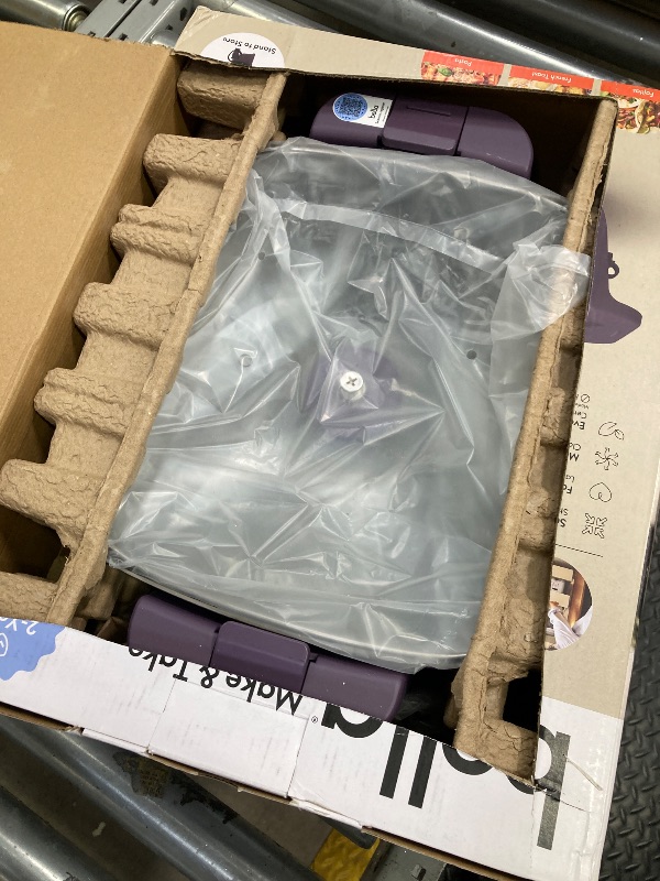 Photo 1 of ***Electrical cord missing***bella Make & Take Electric Skillet, Fits-anywhere™ kitchenware, EverGood™ Ceramic Coating, Adjustable Temperature & Dishwasher-Safe Tempered Glass Lid, Cast Aluminum Base, 1200 Watt, Plum***Electrical cord missing***