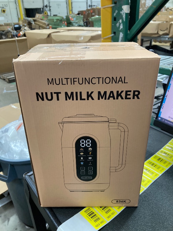 Photo 1 of 10 in 1 Nut Milk Maker Machine, 42oz IMD Screen Almond Milk Maker, Soy Milk Maker with Self-Cleaning, Delay Start, Keep Warm, Boil Water, Automatic Plant-Based Milk Blender for Soybean, Oat, Coconut