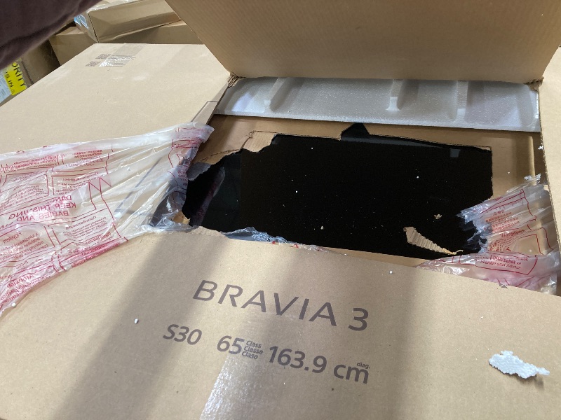 Photo 1 of ***DAMAGED -SELLING AS PARTS ONLY*** Sony BRAVIA 8 II 65 Inch TV, QD OLED, 4K Smart Google TV, XR Processor with AI Technology, Ultra Slim Design, 120hz Television, Dolby Vision/Atmos, Exclusive Features for PS5, K-65XR80M2 NO RETURNS NO REFUNDS